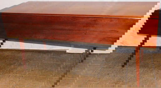 Walnut Bench Made Drop Leaf Harvest Table