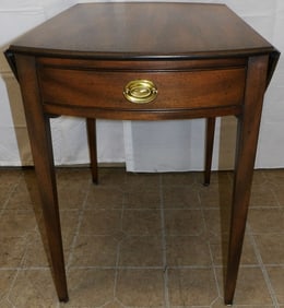 Mahogany Drop Leaf One Drawer Dining Table by Kittinger