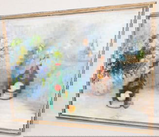 Framed Oil On Canvas Still Life