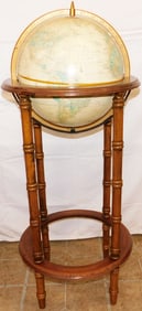 Cram's Imperial World Globe On Mahogany Stand