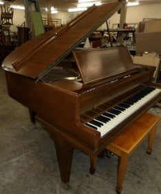 Mahogany Baby Grand Piano by Brumbach