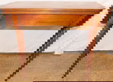 Mahogany Fold Over Top Game Table