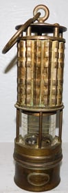 Vintage Brass Miners Lantern by Wolf