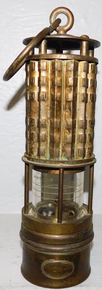 Vintage Brass Miners Lantern by Wolf (1 of 3)