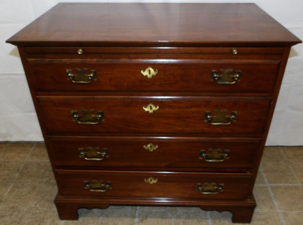 Cherry Four Drawer Bed Side Chest with Pull Out Slides by Pennsylvania House  (1 of 8)