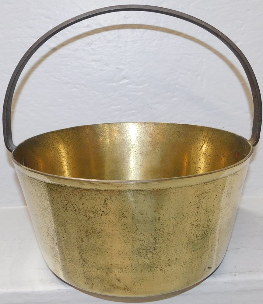 Antique Cast Brass Jelly Bucket  (1 of 3)