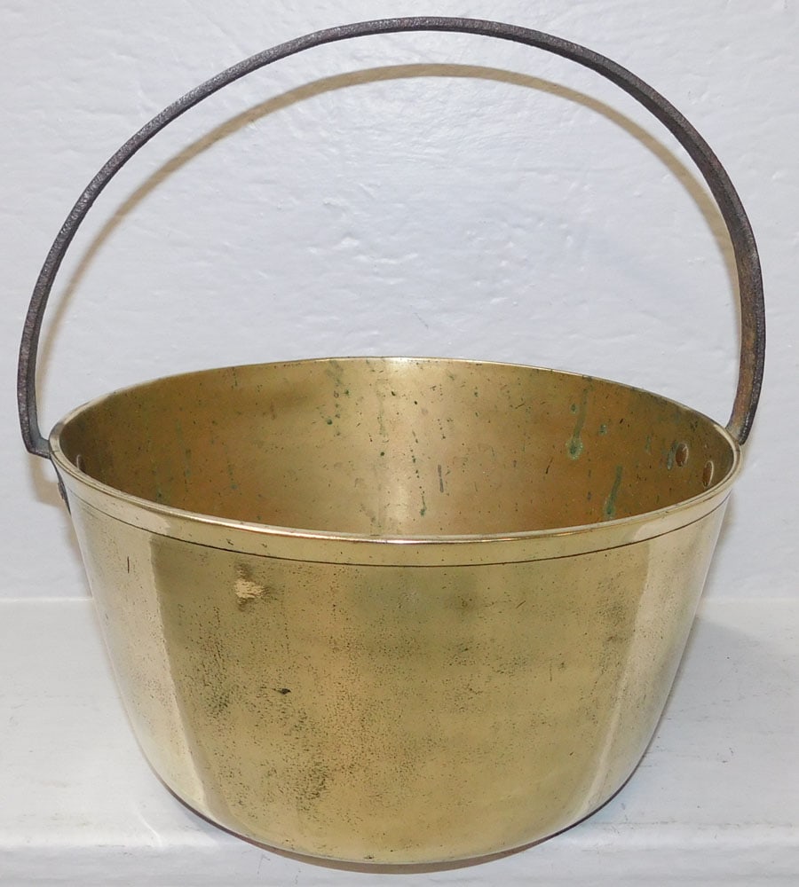 Antique Cast Brass Jelly Bucket  (1 of 3)
