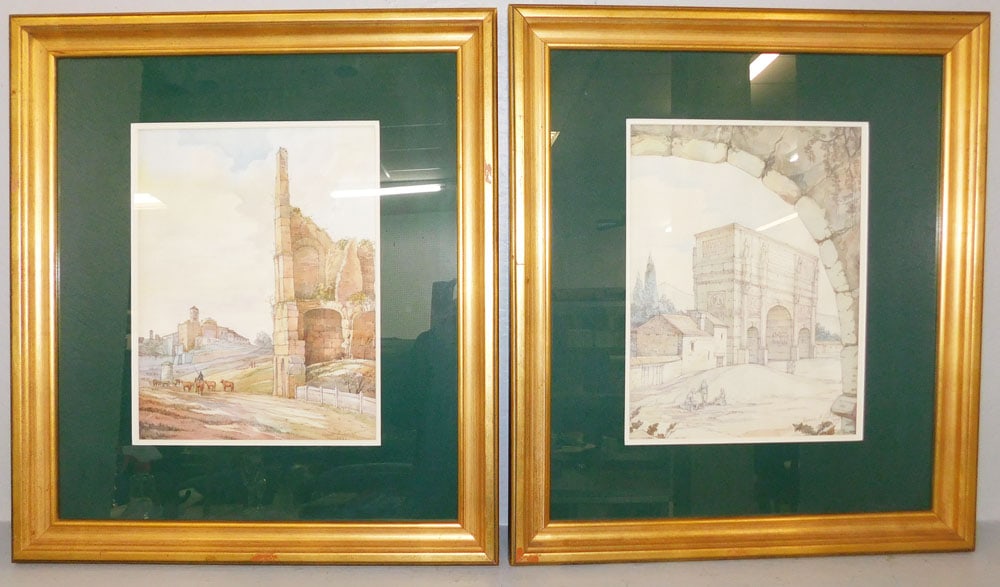 Two Framed Watercolors Artist Signed (1 of 8)