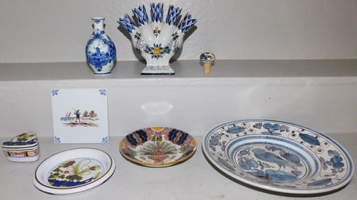 Lot of Hand Painted Porcelain Items