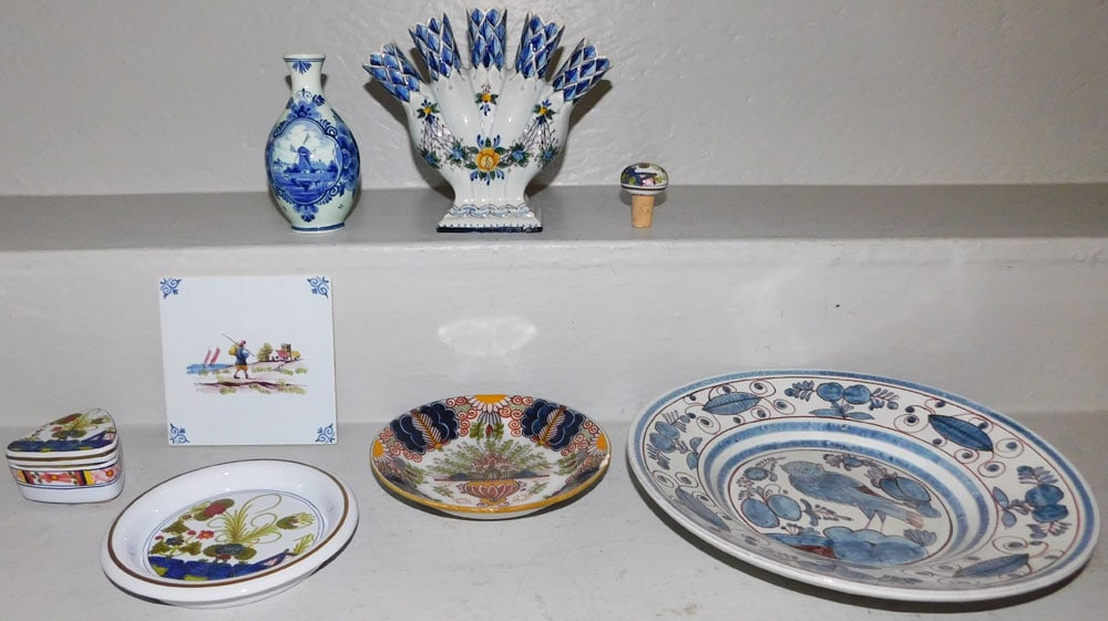 Lot of Hand Painted Porcelain Items  (1 of 16)