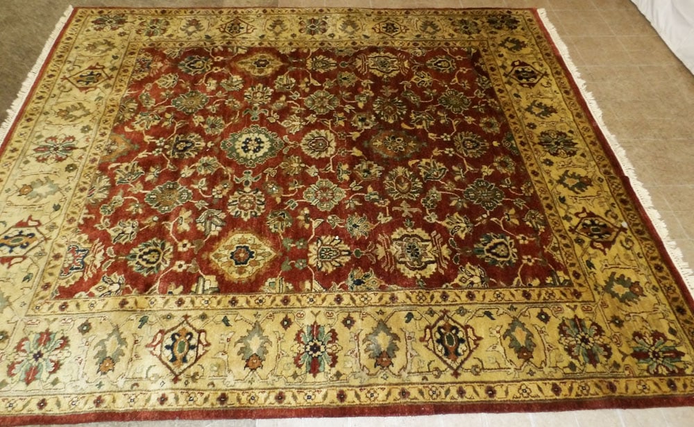 8' x 10' Hand Made Oriental Rug: 8' x 10' Hand Made Oriental Rug. ALL DESCRIPTIONS AND ANY CONDITION STATEMENT GIVEN BY LANGSTON AUCTION GALLERY ARE STRICTLY OPINIONS AND LANGSTON'S SHALL HAVE NO RESPONSIBILITY FOR ERRORS OR OMISSION