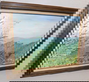 Framed Oil on Board Landscape Artist Signed