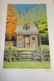 Unframed Bob Timberlake Print, "Autumn Retreat"