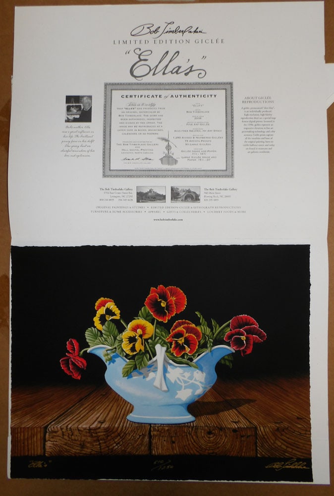 Unframed Bob Timberlake Print, "Ella's" (1 of 5)