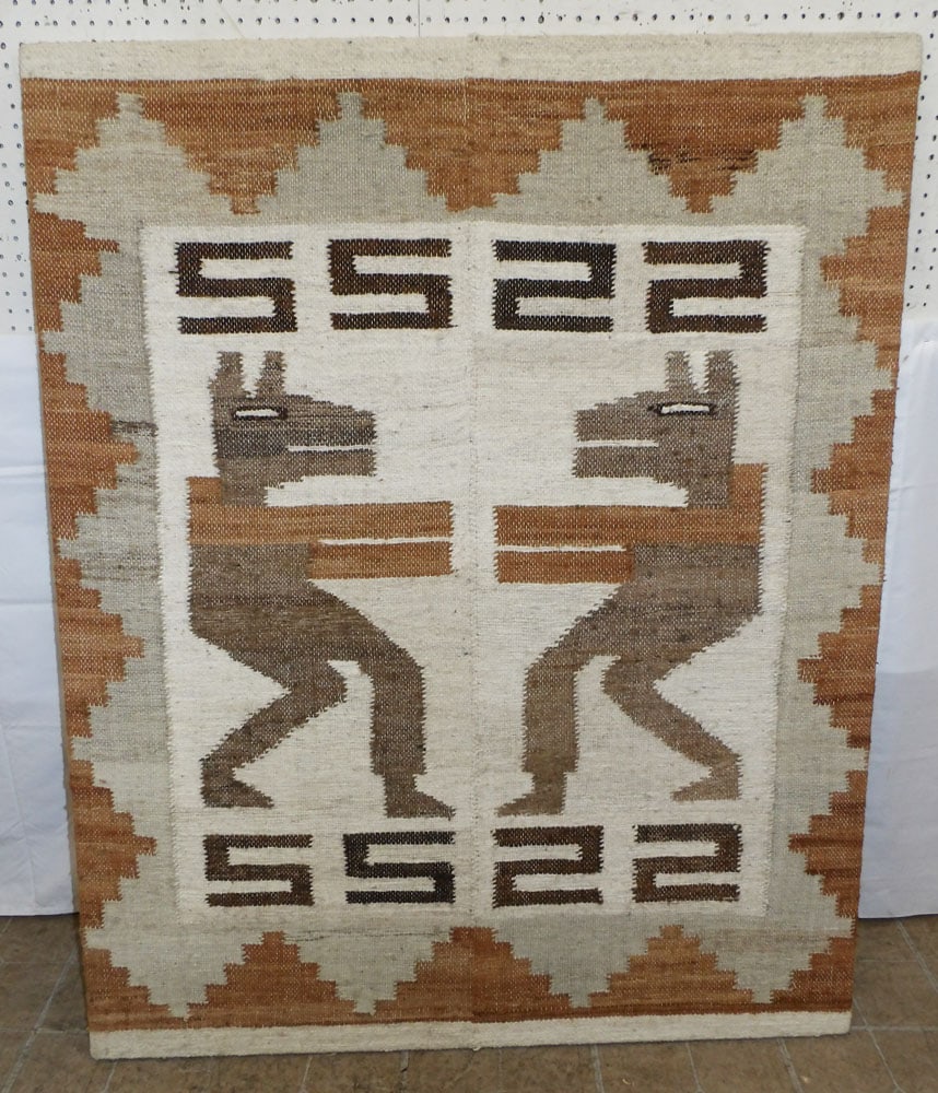 Framed Hand Woven Peruvian Blanket  (1 of 3)