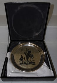Picasso "Don Quixote de la Mancha" Sterling Silver Washington Mint Plate in Box