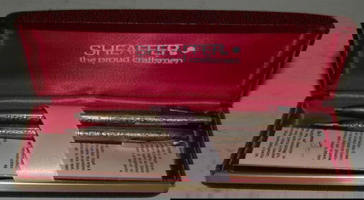 Sterling Sheaffer Ball Point Pen & Mechanical Pencil in Box