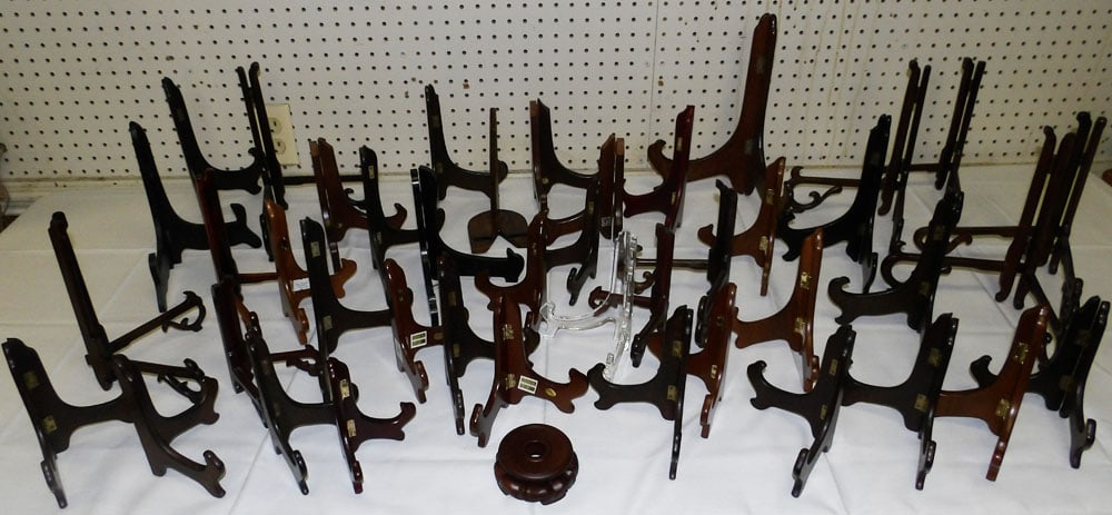 Lot Oriental Teak Wood Stands (1 of 6)