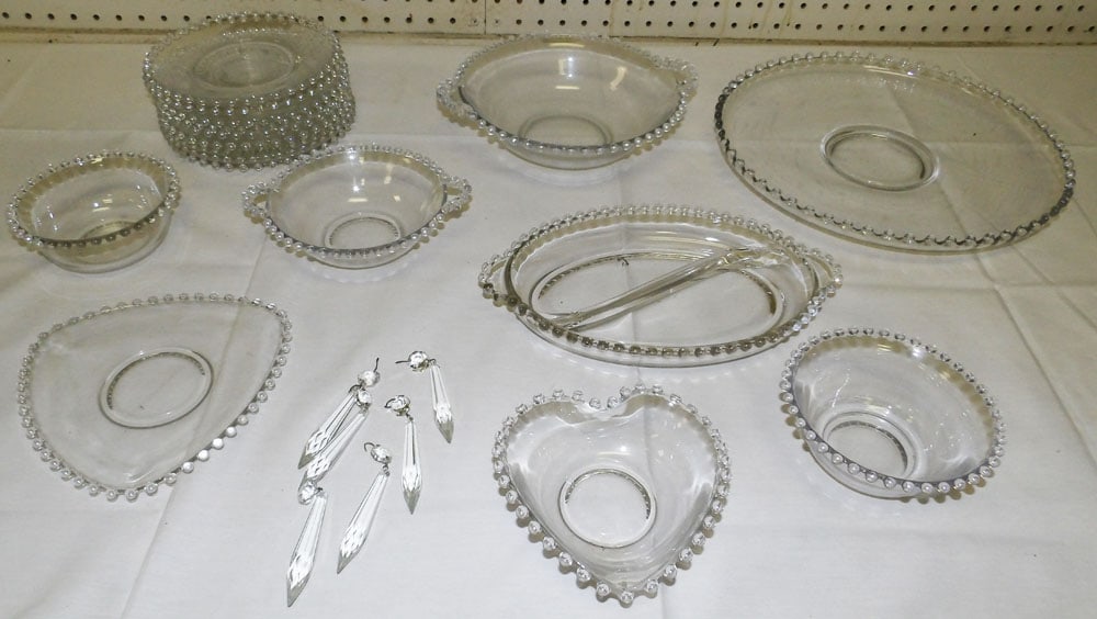 Lot Candlewick Glass Items (1 of 3)