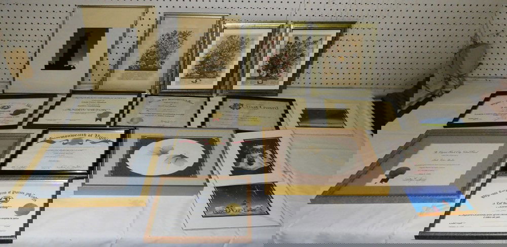 Lot Unframed Prints & Picture Frames: Lot Unframed Prints & Picture Frames. 14" X 11" "ALL DESCRIPTIONS AND ANY CONDITION STATEMENT GIVEN BY LANGSTON AUCTION GALLERY ARE STRICTLY OPINIONS AND LANGSTON'S SHALL HAVE NO RESPONSIBILITY FOR ER