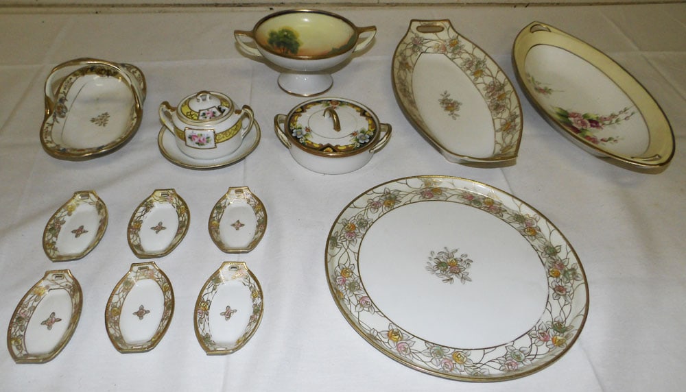 Lot Hand Painted Porcelain Items - Some Nippon (1 of 4)