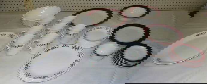 Lot Milk Glass Items