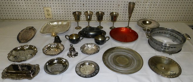 Lot Silver Plate Items