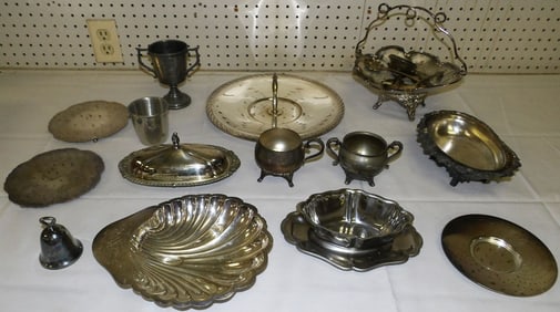Lot Silver Plate Items