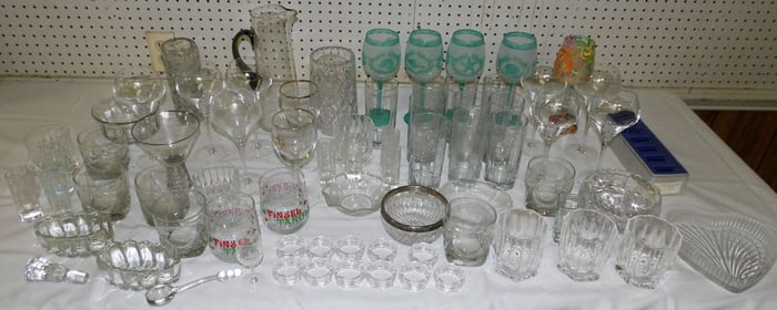 Lot Glass Items