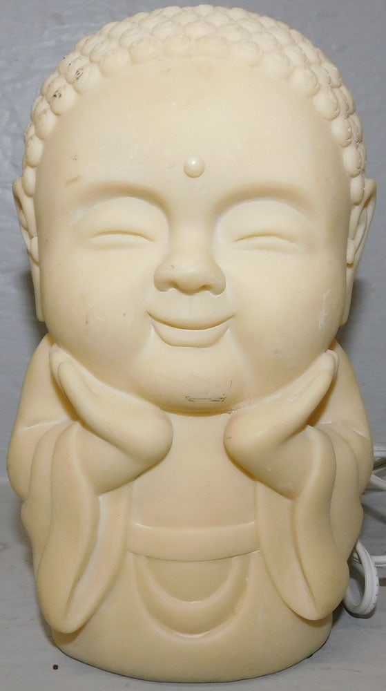 Resin Buddha Lamp, (Working) (1 of 3)
