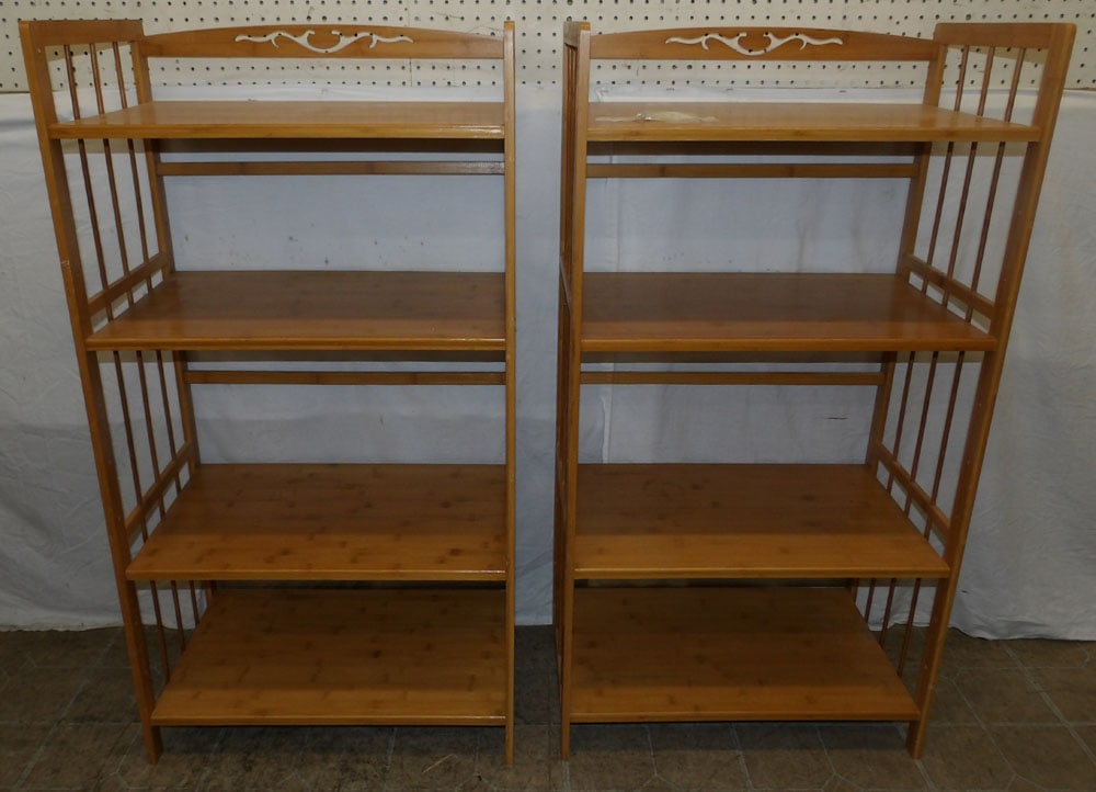 Pair of Bamboo Shelves (1 of 5)