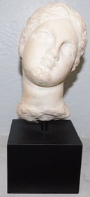 Grecian Composite Bust on Stand Signed ROM