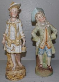 Pair of Bisque Figurines