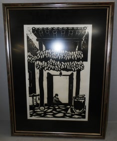 Framed Block Print Pencil Signed & Numbered