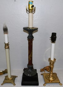 Lot of Brass Lamps