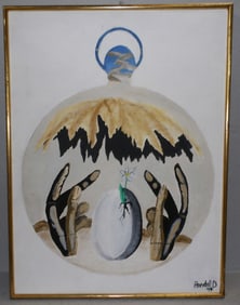 Framed Oil on Canvas Signed & Dated