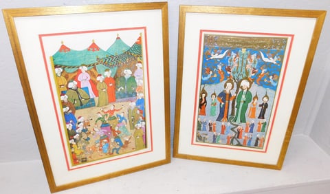 Pair of Oriental Framed Prints