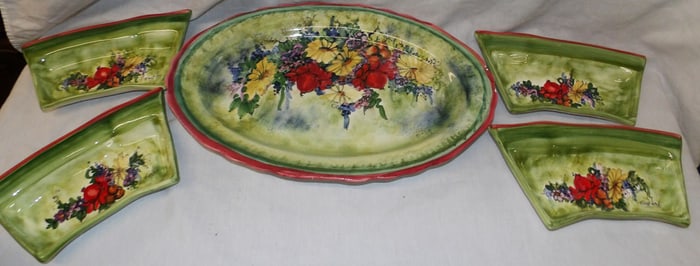 Lot of Hand Painted Porcelain