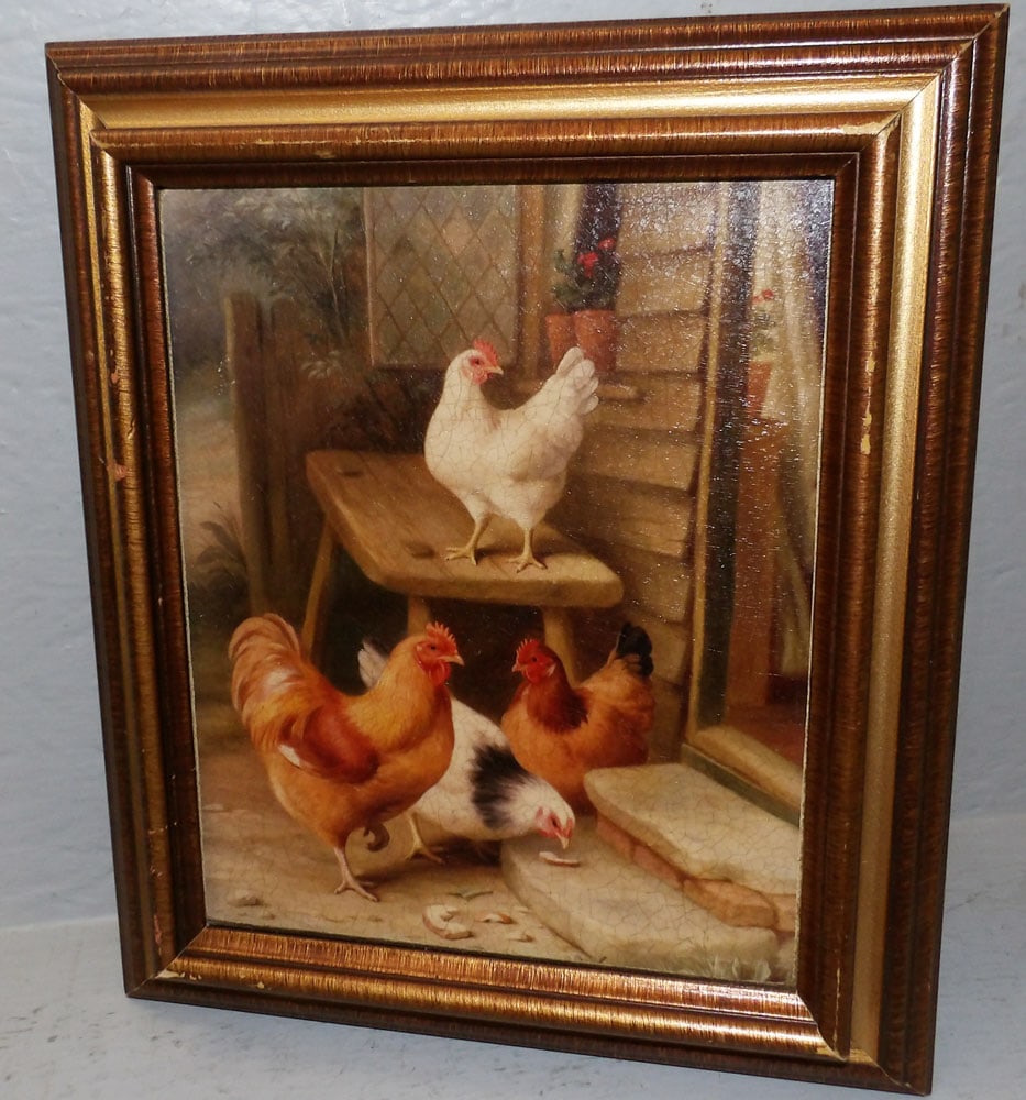 Framed Print on Canvas Farm Scene (1 of 3)