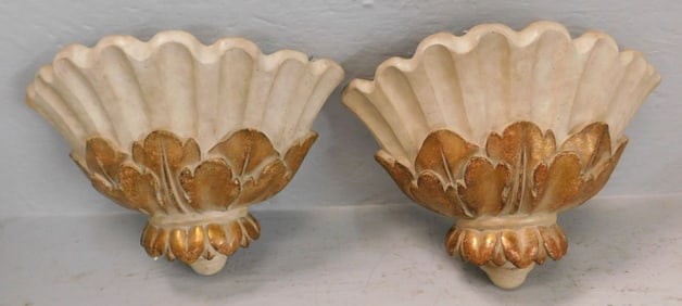 Pair of Ceramic Wall Pockets