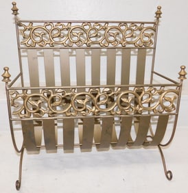 Painted Metal Magazine Stand