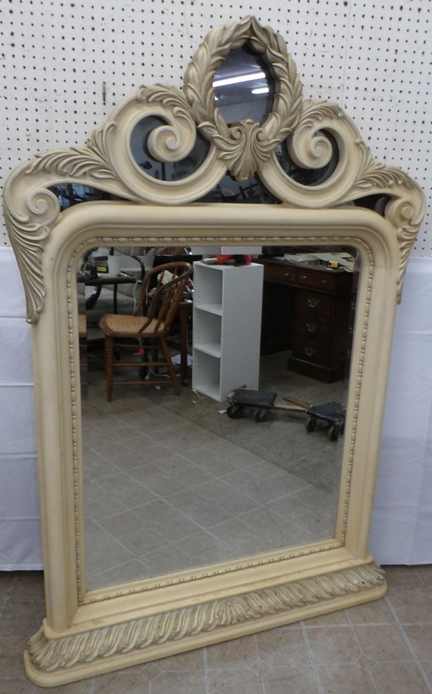 Painted Resin Frame Bevel Edge Mirror (1 of 4)