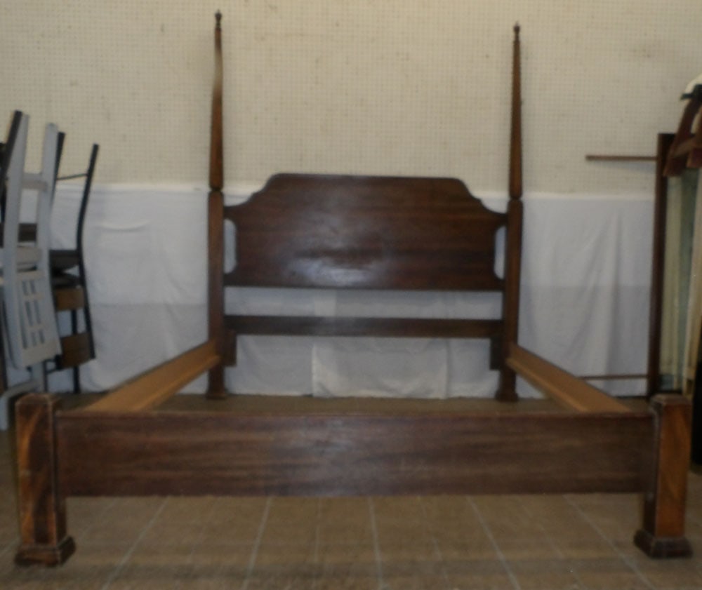 Cherry Queen or Full Size Bed with Rails (1 of 7)