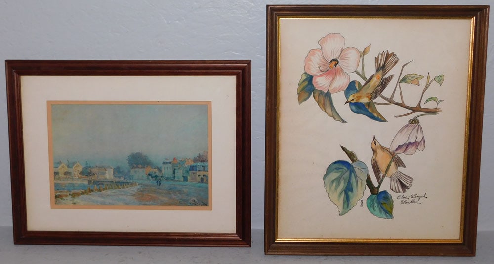 Framed Print & Framed Watercolor Artist Signed (1 of 5)