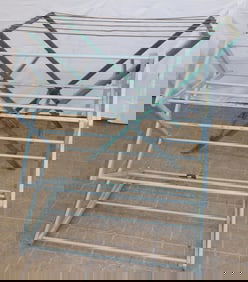 Two Painted Wood Drying Racks