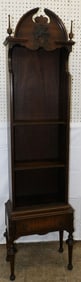Antique Walnut Open Bookshelf
