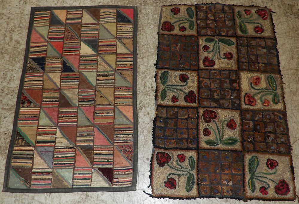 (2) 2' x 3' 4" Hook Rugs (1 of 11)