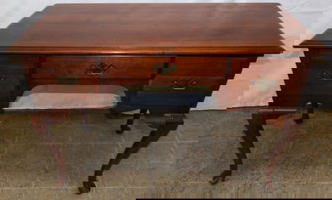 Cherry Queen Anne Dressing Table by Cresent