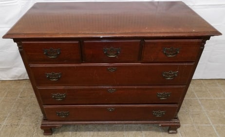 Mahogany Three Over Three Drawer Chest
