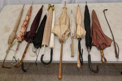 Lot of Vintage Parasols